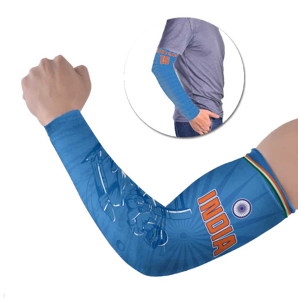 Custom India Cricket Arm Sleeves Go Champions - Wonder Print Shop