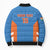 Custom India Cricket Bomber Puffer Jacket Go Champions - Wonder Print Shop