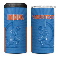 Custom India Cricket 4 in 1 Can Cooler Tumbler Go Champions - Wonder Print Shop