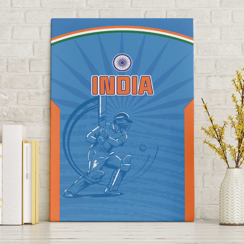 India Cricket Canvas Wall Art Go Champions - Wonder Print Shop