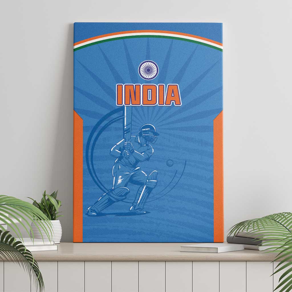 India Cricket Canvas Wall Art Go Champions - Wonder Print Shop
