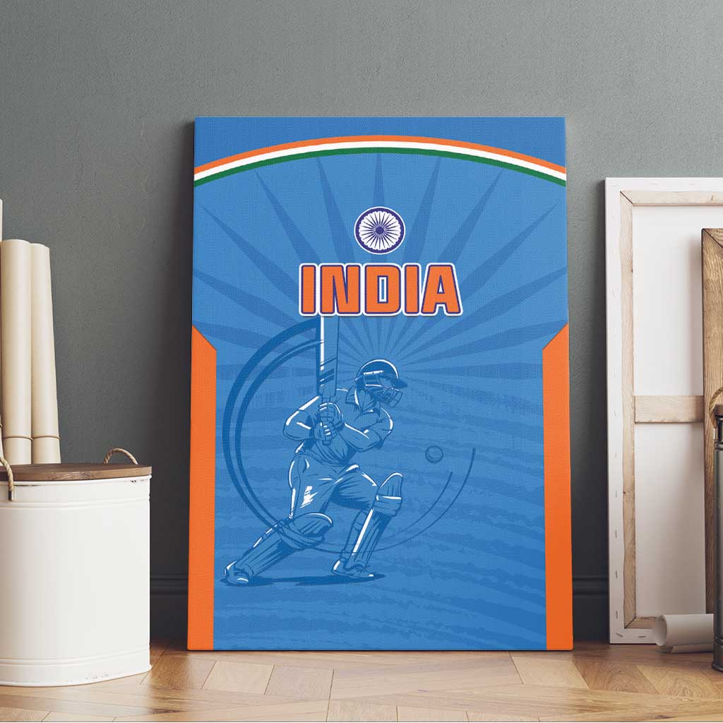 India Cricket Canvas Wall Art Go Champions - Wonder Print Shop