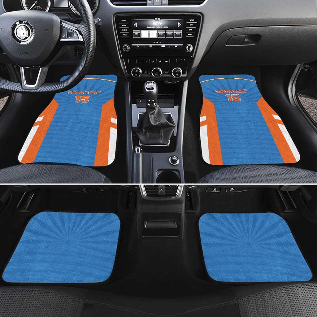 Custom India Cricket Car Mats Go Champions - Wonder Print Shop