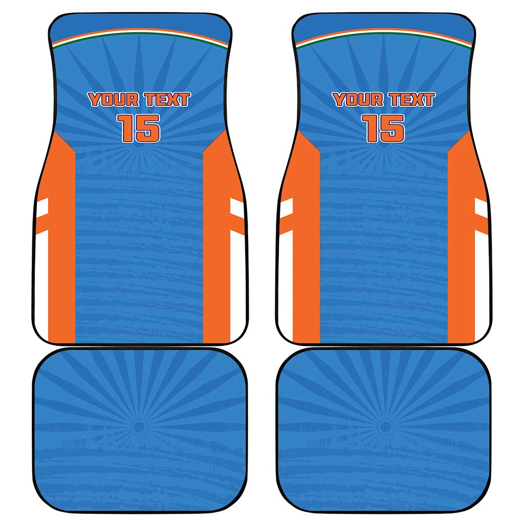 Custom India Cricket Car Mats Go Champions - Wonder Print Shop