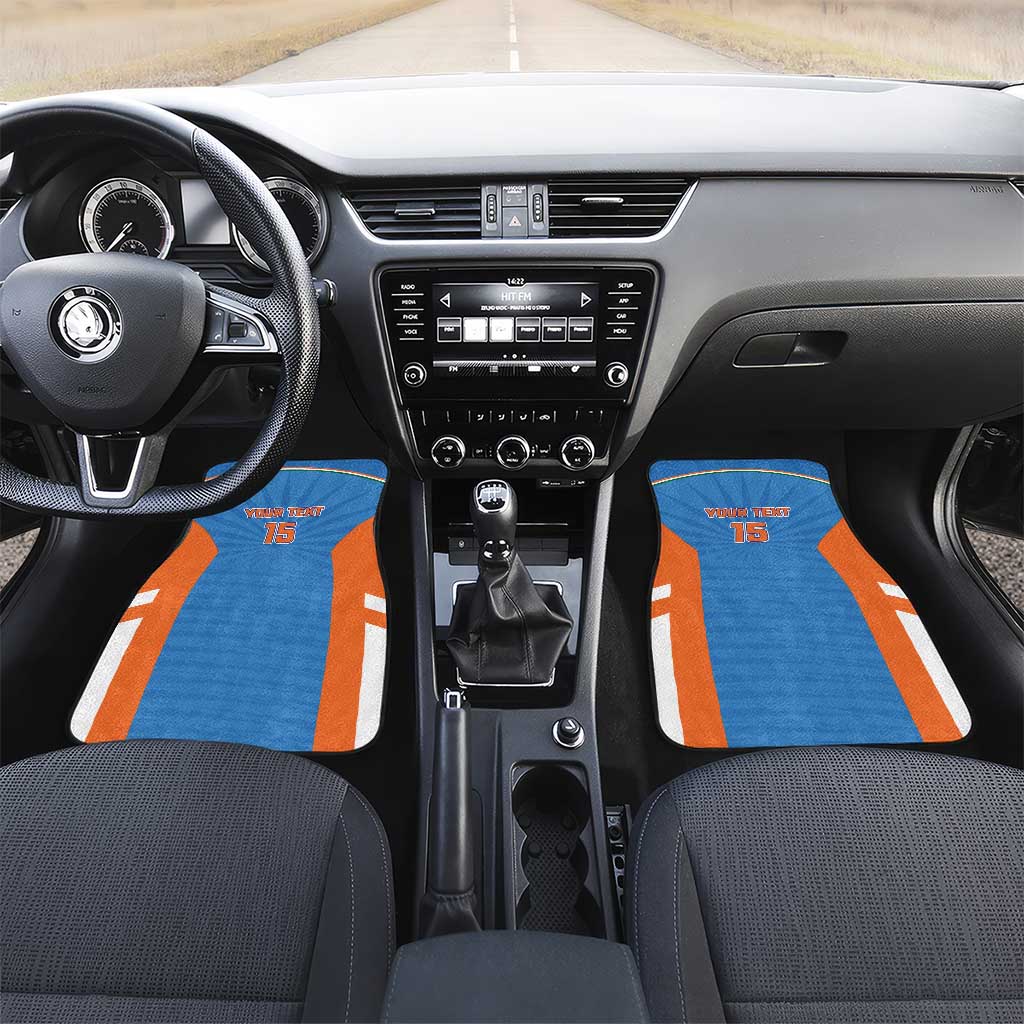 Custom India Cricket Car Mats Go Champions - Wonder Print Shop