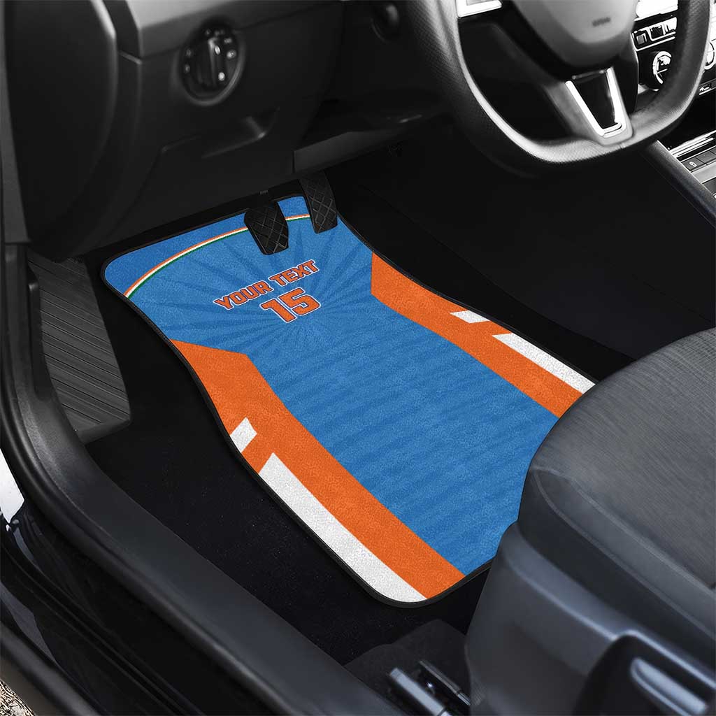 Custom India Cricket Car Mats Go Champions - Wonder Print Shop