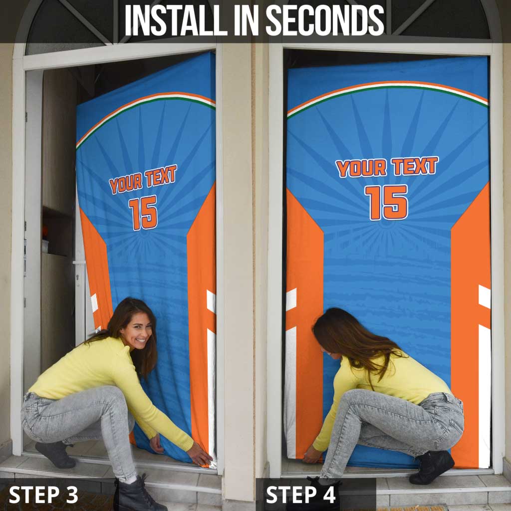 Custom India Cricket Door Cover Go Champions - Wonder Print Shop