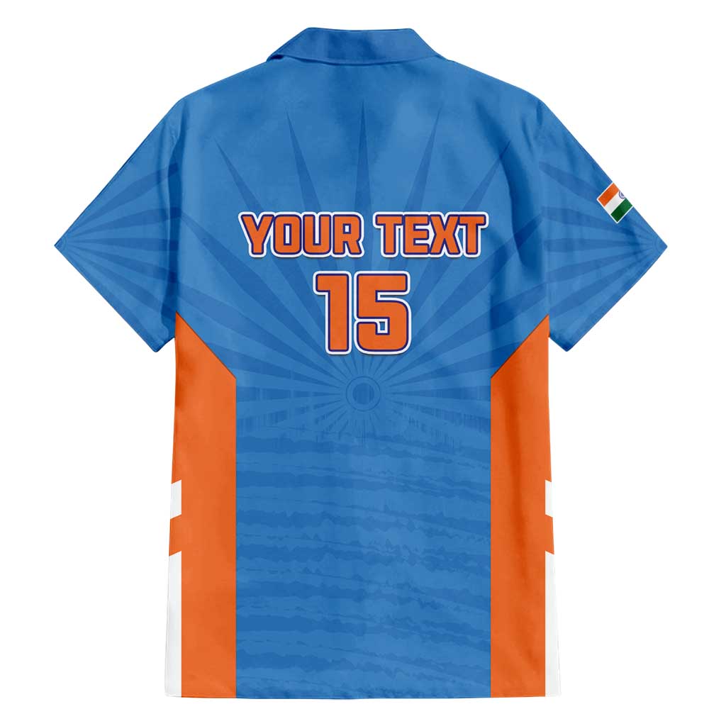 Custom India Cricket Family Matching Long Sleeve Bodycon Dress and Hawaiian Shirt Go Champions - Wonder Print Shop