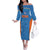 Custom India Cricket Family Matching Off The Shoulder Long Sleeve Dress and Hawaiian Shirt Go Champions - Wonder Print Shop