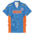 Custom India Cricket Family Matching Off Shoulder Short Dress and Hawaiian Shirt Go Champions - Wonder Print Shop