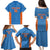 Custom India Cricket Family Matching Puletasi and Hawaiian Shirt Go Champions - Wonder Print Shop