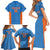 Custom India Cricket Family Matching Short Sleeve Bodycon Dress and Hawaiian Shirt Go Champions - Wonder Print Shop