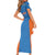 Custom India Cricket Family Matching Short Sleeve Bodycon Dress and Hawaiian Shirt Go Champions - Wonder Print Shop