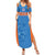 Custom India Cricket Family Matching Summer Maxi Dress and Hawaiian Shirt Go Champions - Wonder Print Shop