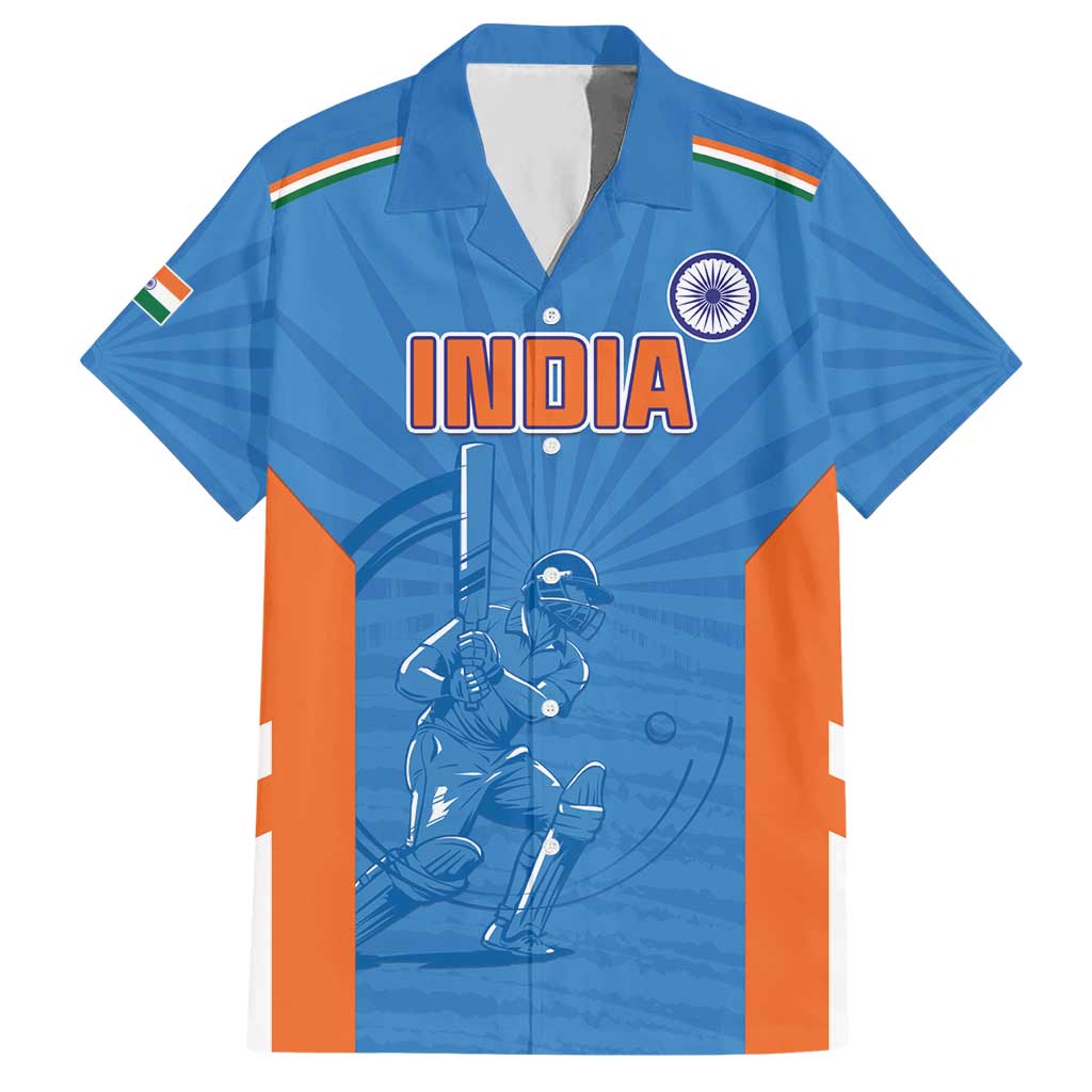 Custom India Cricket Hawaiian Shirt Go Champions - Wonder Print Shop