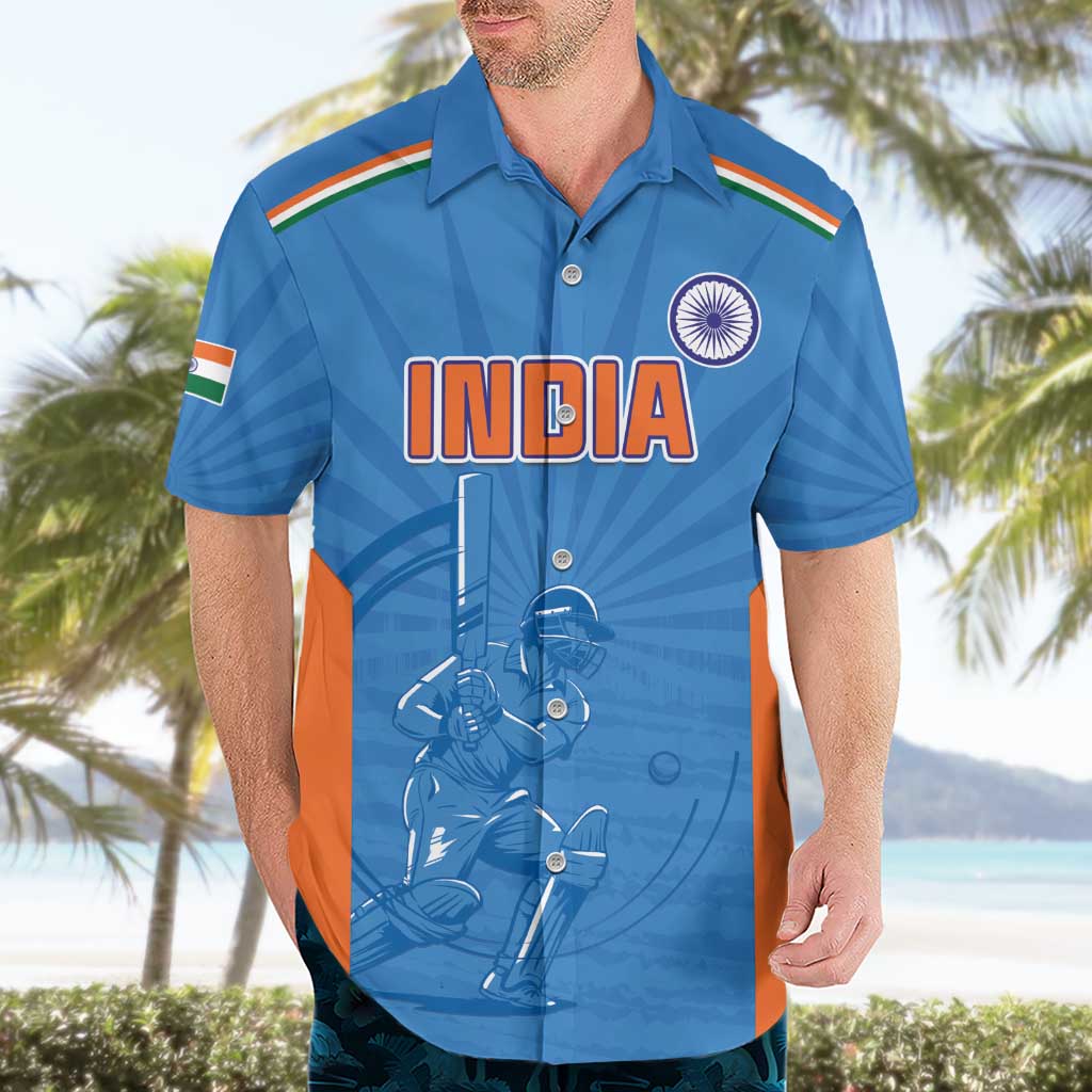 Custom India Cricket Hawaiian Shirt Go Champions - Wonder Print Shop
