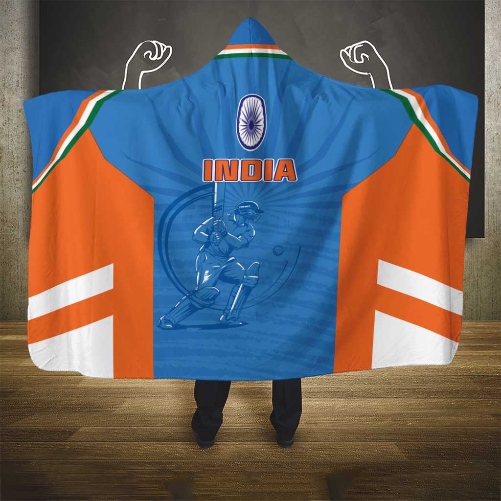India Cricket Hooded Blanket Go Champions - Wonder Print Shop