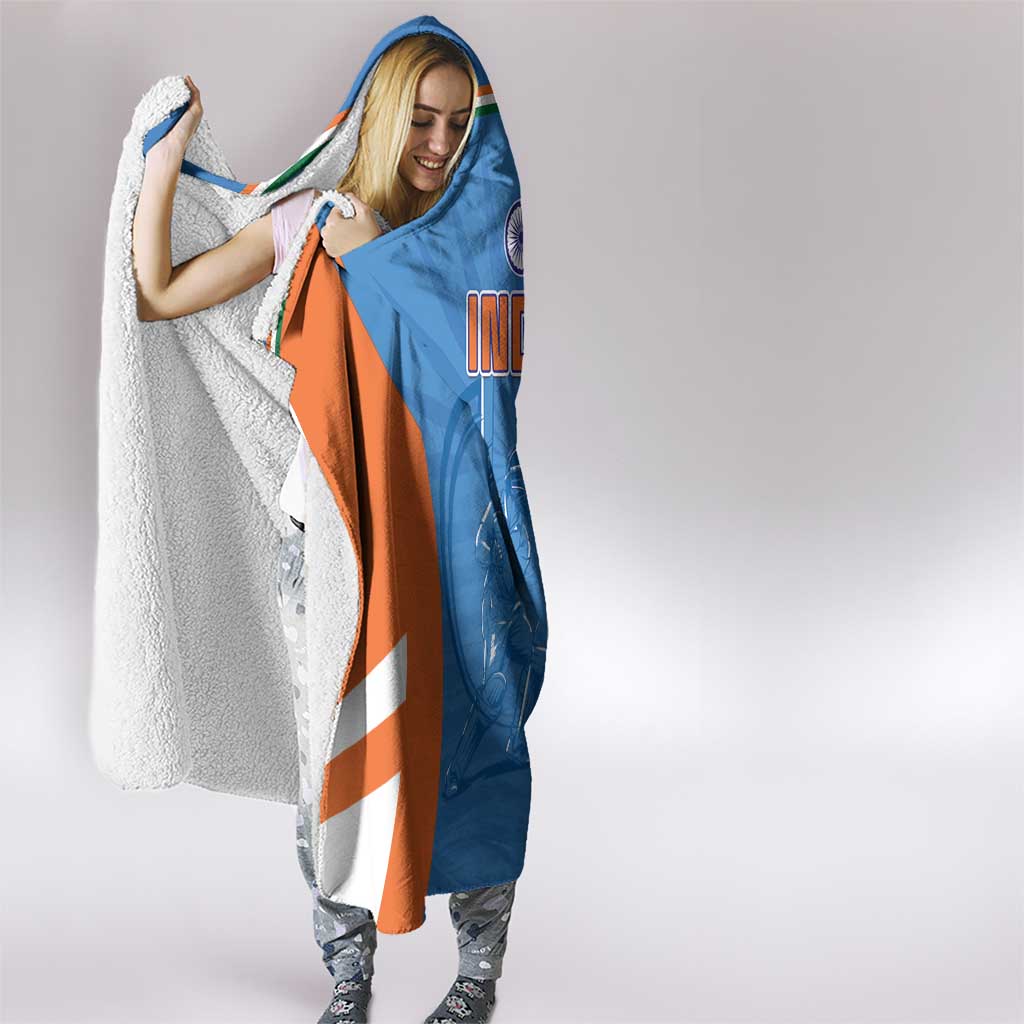 India Cricket Hooded Blanket Go Champions - Wonder Print Shop