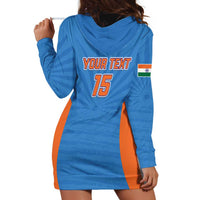 Custom India Cricket Hoodie Dress Go Champions - Wonder Print Shop