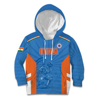 Custom India Cricket Kid Hoodie Go Champions - Wonder Print Shop