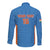 Custom India Cricket Long Sleeve Button Shirt Go Champions - Wonder Print Shop