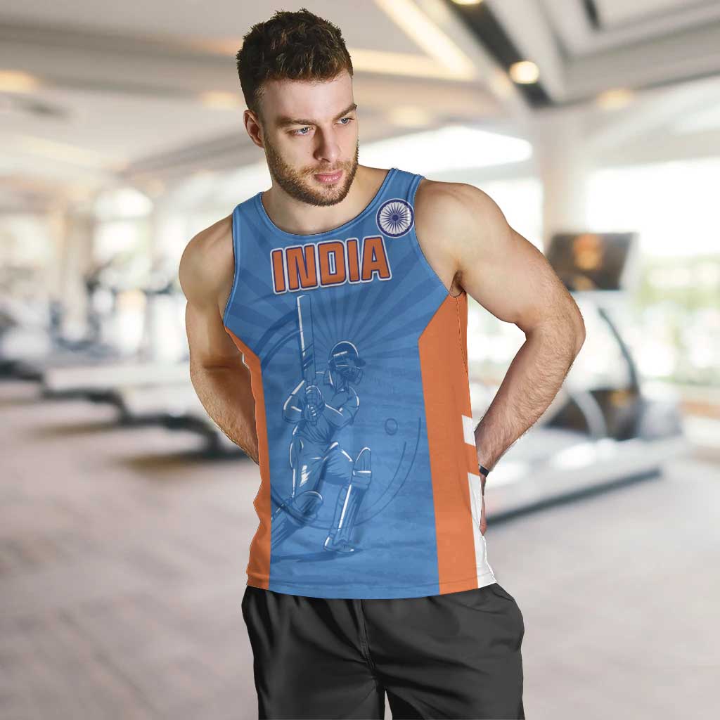 Custom India Cricket Men Tank Top Go Champions - Wonder Print Shop