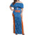 Custom India Cricket Off Shoulder Maxi Dress Go Champions - Wonder Print Shop