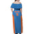 Custom India Cricket Off Shoulder Maxi Dress Go Champions - Wonder Print Shop