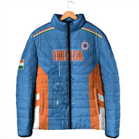 Custom India Cricket Padded Jacket Go Champions - Wonder Print Shop