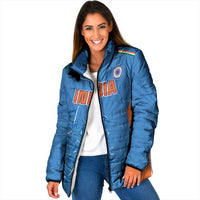 Custom India Cricket Padded Jacket Go Champions - Wonder Print Shop