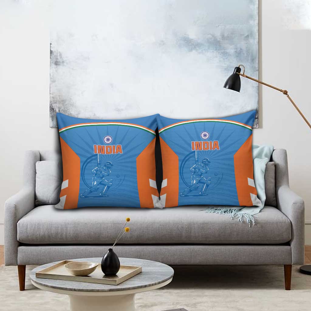 India Cricket Pillow Cover Go Champions - Wonder Print Shop