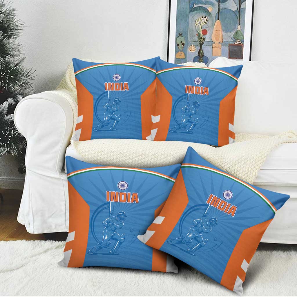 India Cricket Pillow Cover Go Champions - Wonder Print Shop