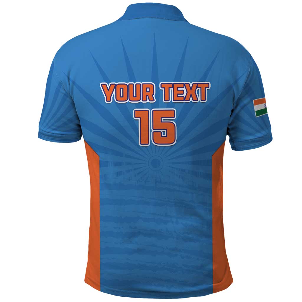 Custom India Cricket Polo Shirt Go Champions - Wonder Print Shop