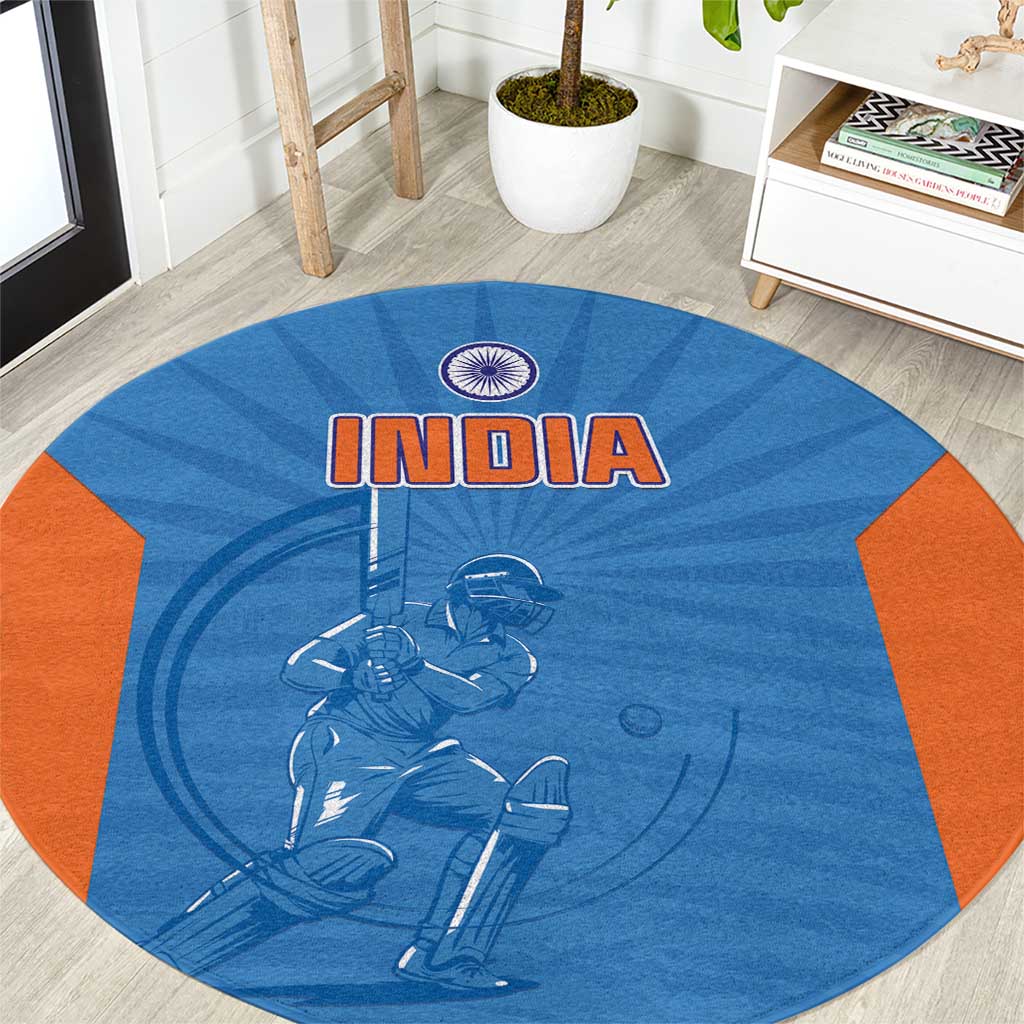 India Cricket Round Carpet Go Champions - Wonder Print Shop