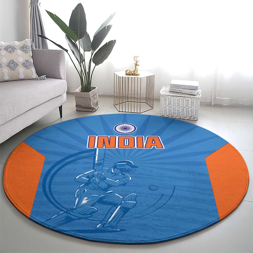 India Cricket Round Carpet Go Champions - Wonder Print Shop
