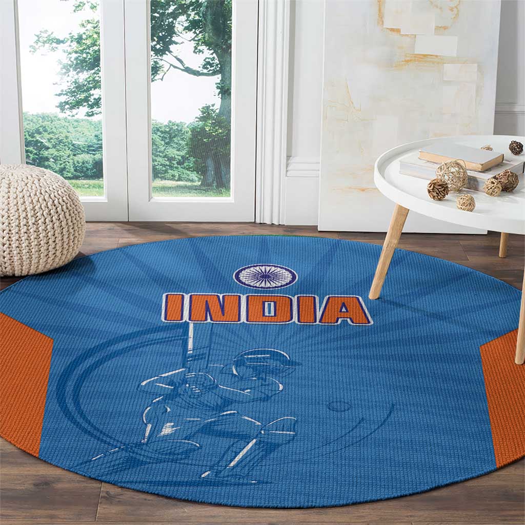 India Cricket Round Carpet Go Champions - Wonder Print Shop