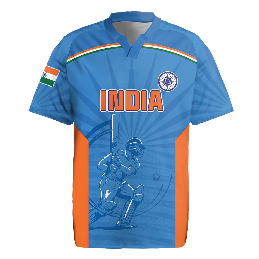 Custom India Cricket Rugby Jersey Go Champions - Wonder Print Shop