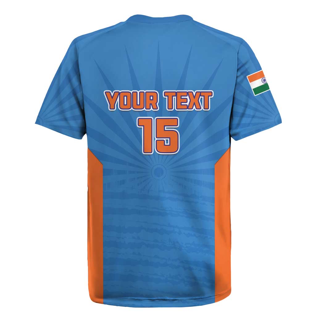 Custom India Cricket Rugby Jersey Go Champions - Wonder Print Shop