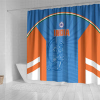 India Cricket Shower Curtain Go Champions - Wonder Print Shop
