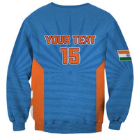 Custom India Cricket Sweatshirt Go Champions - Wonder Print Shop