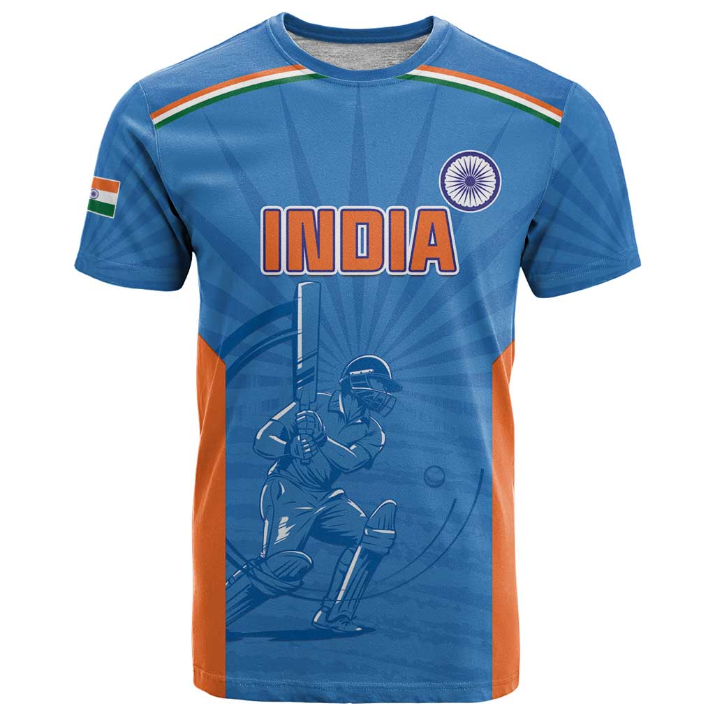 Custom India Cricket T Shirt Go Champions - Wonder Print Shop