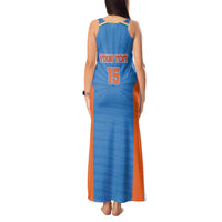 Custom India Cricket Tank Maxi Dress Go Champions - Wonder Print Shop