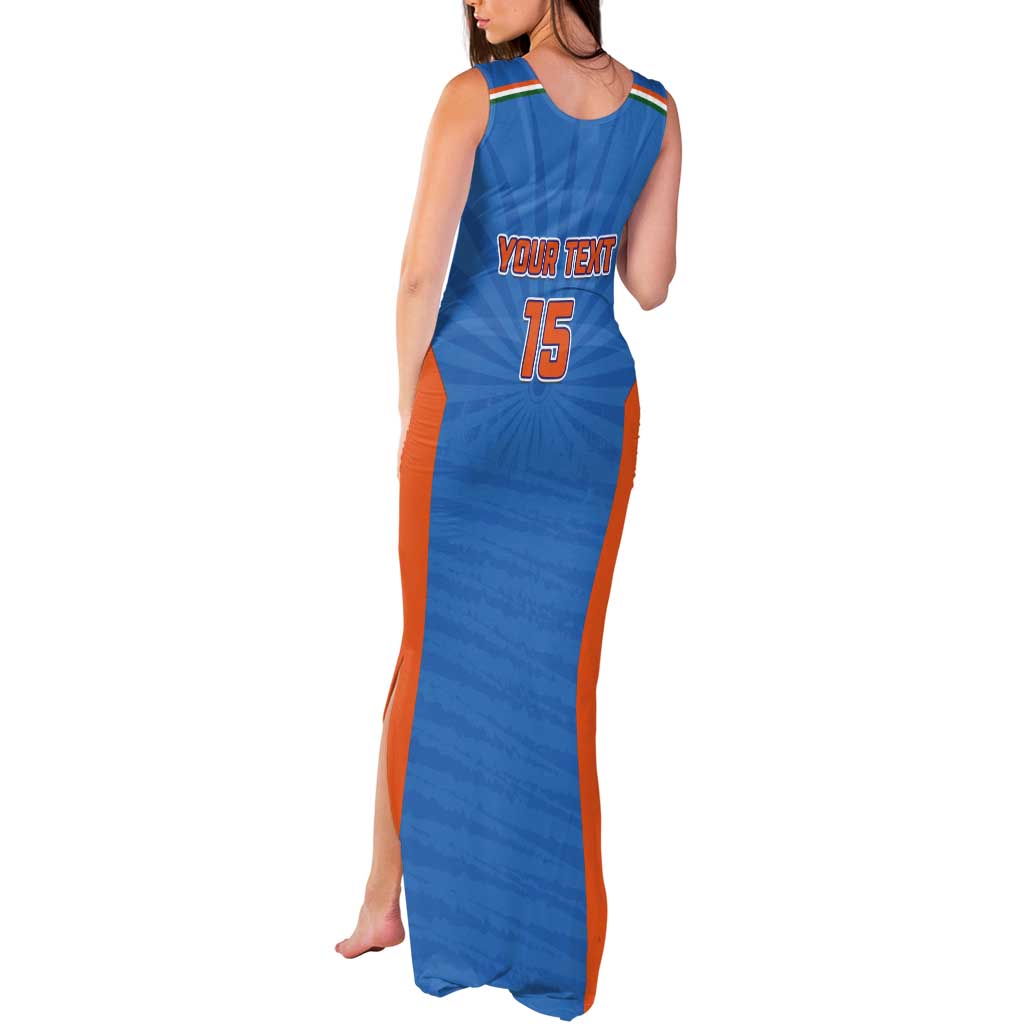 Custom India Cricket Tank Maxi Dress Go Champions - Wonder Print Shop