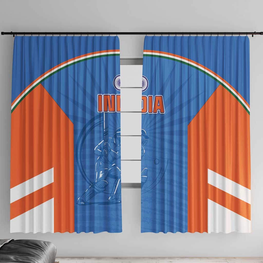 India Cricket Window Curtain Go Champions - Wonder Print Shop