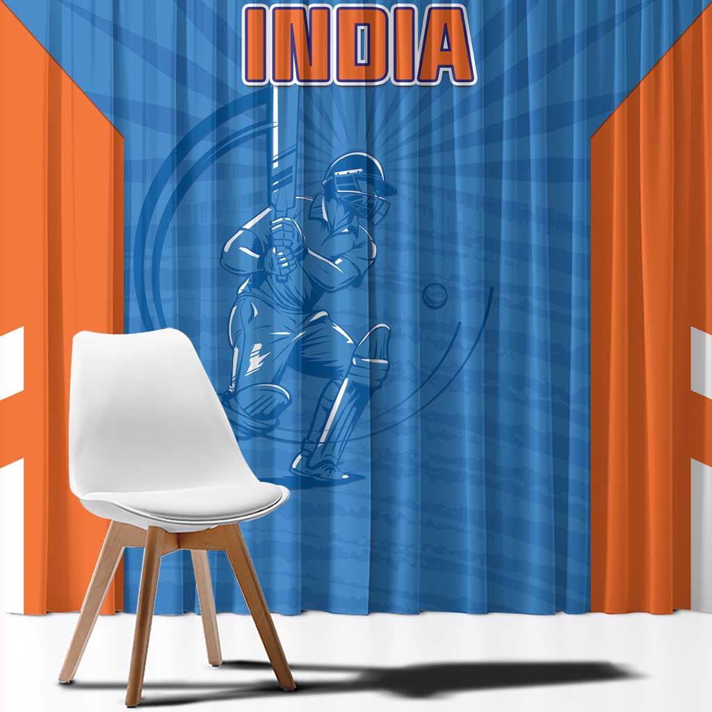 India Cricket Window Curtain Go Champions - Wonder Print Shop