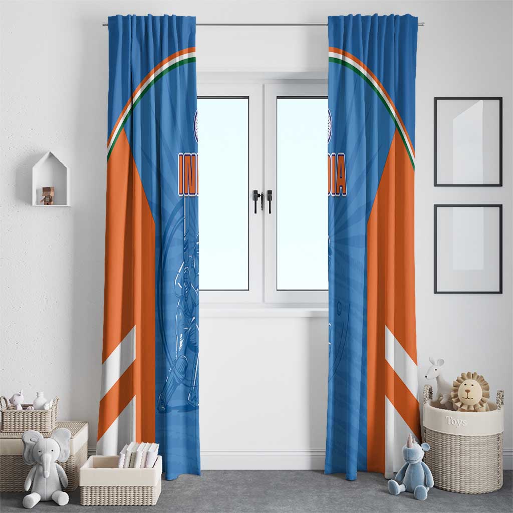India Cricket Window Curtain Go Champions - Wonder Print Shop