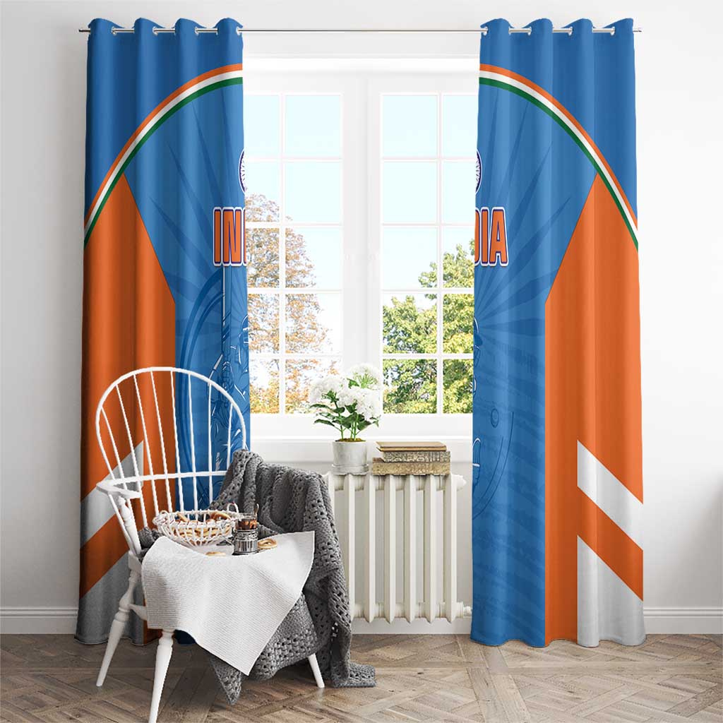 India Cricket Window Curtain Go Champions - Wonder Print Shop