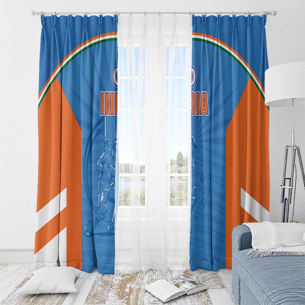 India Cricket Window Curtain Go Champions - Wonder Print Shop