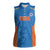 Custom India Cricket Women Sleeveless Polo Shirt Go Champions - Wonder Print Shop