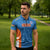 Custom India Cricket Zipper Polo Shirt Go Champions - Wonder Print Shop